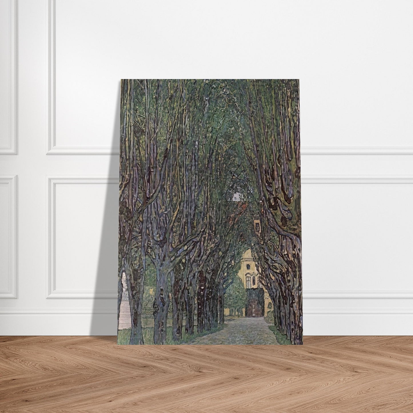 AVENUE OF SCHLOSS KAMMER PARK - Gustav Klimt Brushed Aluminum Print - 70x100 cm / 28x40 inches | Gustav Klimt Aluminum Print | Gustav Klimt Prints