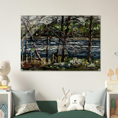 ST MARY S RIVER GEORGIA 1964 - Ivan Albright Acrylic Print - 70x100 cm / 28x40″ inches | Ivan Albright Wall Art | Ivan Albright Prints