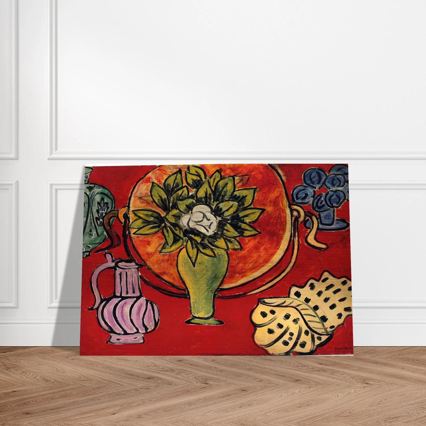 STILL LIFE WITH A MAGNOLIA 1941 - Henri Matisse Brushed Aluminum Print - 70x100 cm / 28x40 inches | Henri Matisse Aluminum Print | Henri Matisse Prints