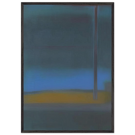 ONE DAY 1976 - Esteban Vicente 70x100 cm / 28x40 inches Framed Art Print – Black Wooden Frame
