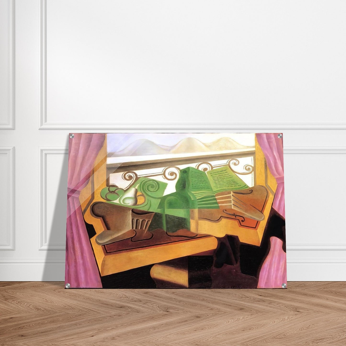 OPEN WINDOW WITH HILLS 1923 - Juan Gris Acrylic Print - 70x100 cm / 28x40″ inches