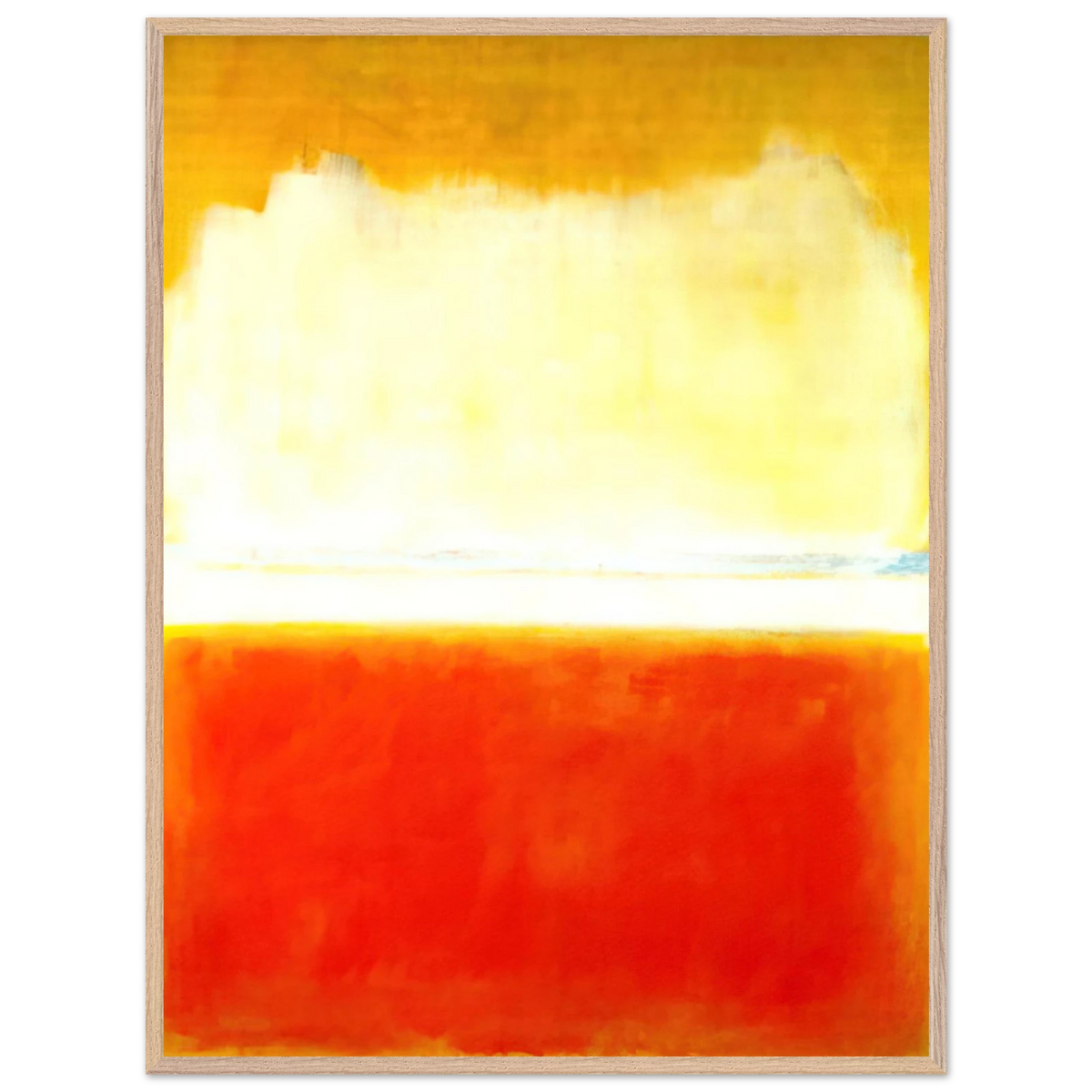 Mark Rothko - No.8 - 1952 Wall Art - 21x29.7 cm / 8x12" - Premium Wooden Framed Poster With Fine Art Paper-canvas - Black frame