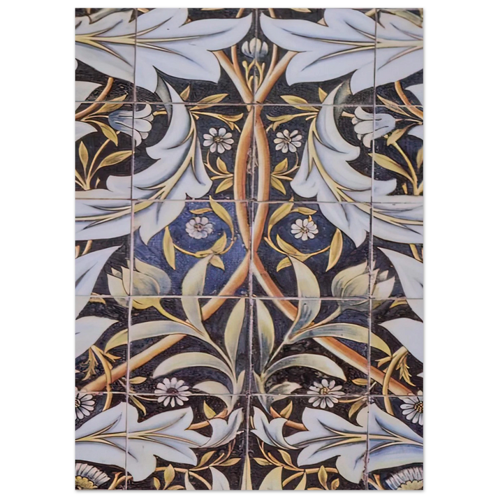 William Morris - PANEL OF CERAMIC TILES DESIGNED BY MORRIS AND PRODUCED BY WILLIAM DE MORGAN 1876 Fine Art Poster