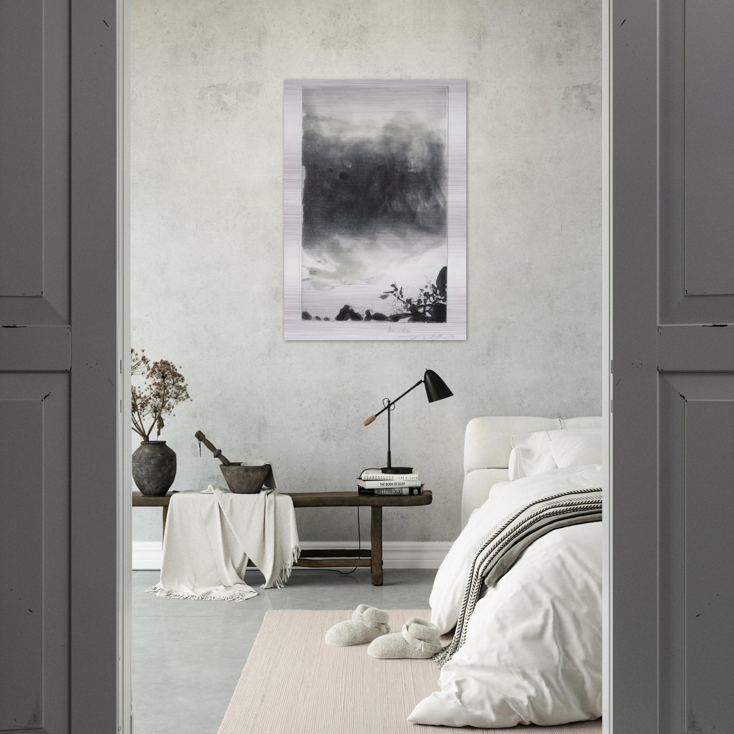 PROUSTIANA 1991 - Zao Wou-Ki Brushed Aluminum Print - 70x100 cm / 28x40 inches | Zao Wou-Ki Aluminum Print | Zao Wou-Ki Prints