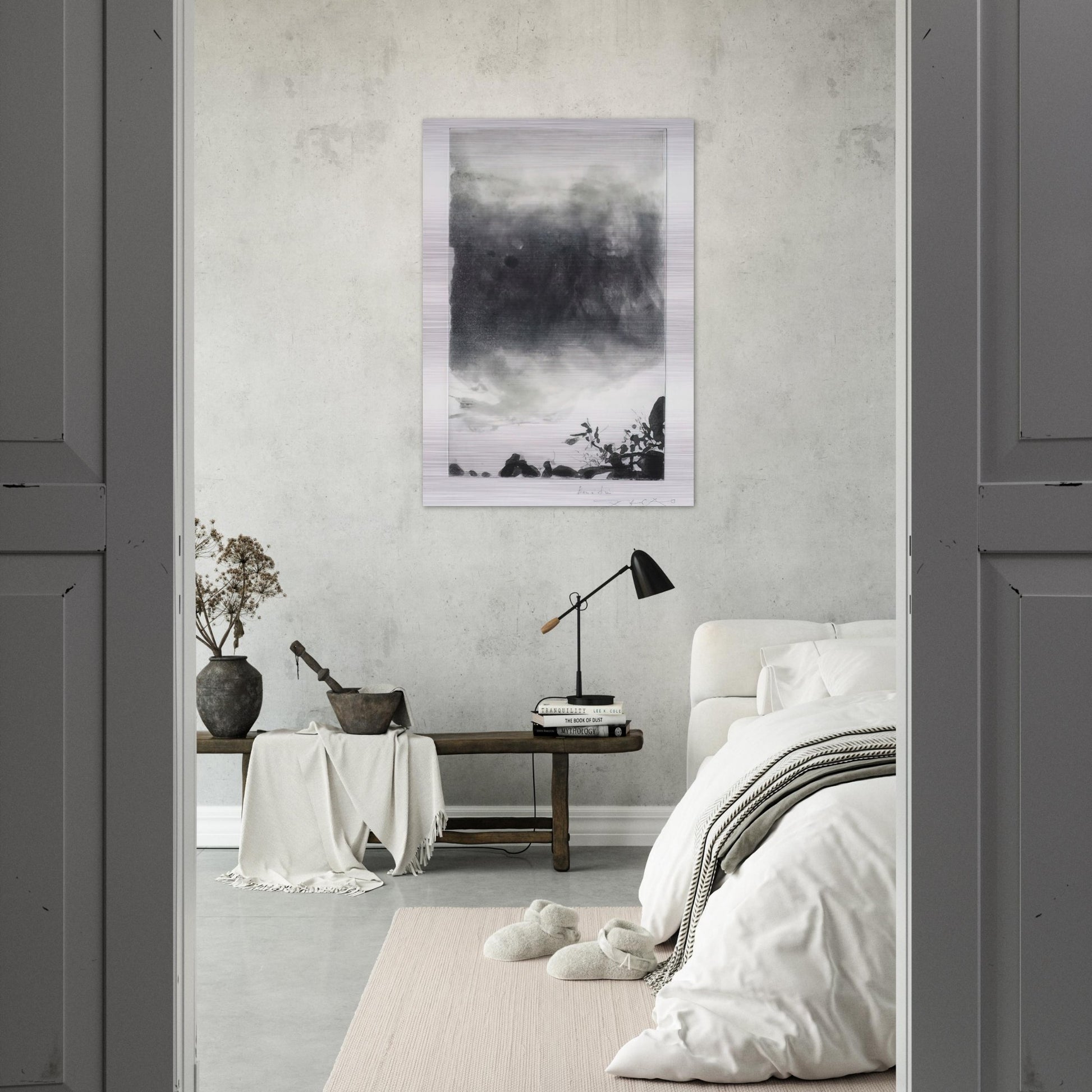 PROUSTIANA 1991 - Zao Wou-Ki Brushed Aluminum Print - 70x100 cm / 28x40 inches | Zao Wou-Ki Aluminum Print | Zao Wou-Ki Prints