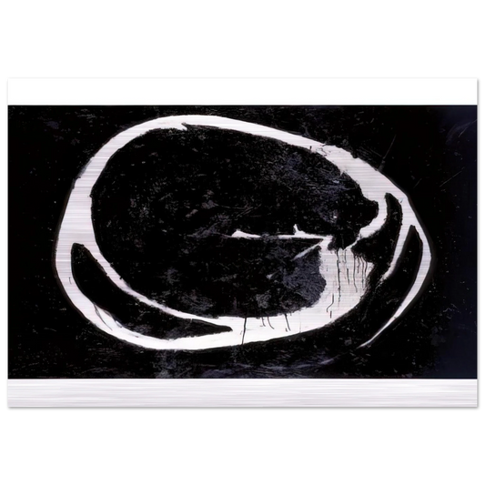 Untitled - 1962 - Jiro Yoshihara Brushed Aluminum Print - 70x100 cm / 28x40 inches | Jiro Yoshihara Aluminum Print | Jiro Yoshihara Prints