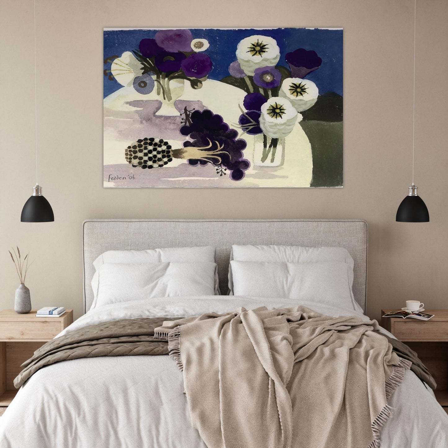 Blue - 2006 - Mary Fedden Art Prints - 100x150 cm / 40x60″ inches | Mary Fedden Poster | Mary Fedden Prints