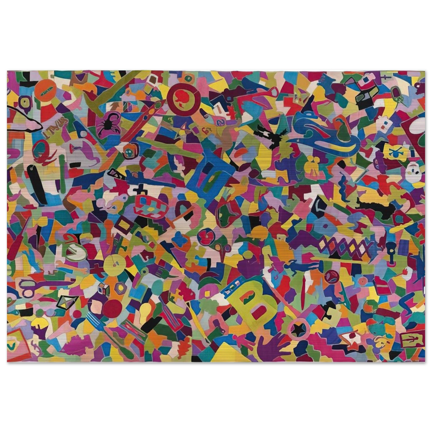 TUTTO 1988 - Alighiero Boetti Brushed Aluminum Print - 70x100 cm / 28x40 inches | Alighiero Boetti Aluminum Print | Alighiero Boetti Prints