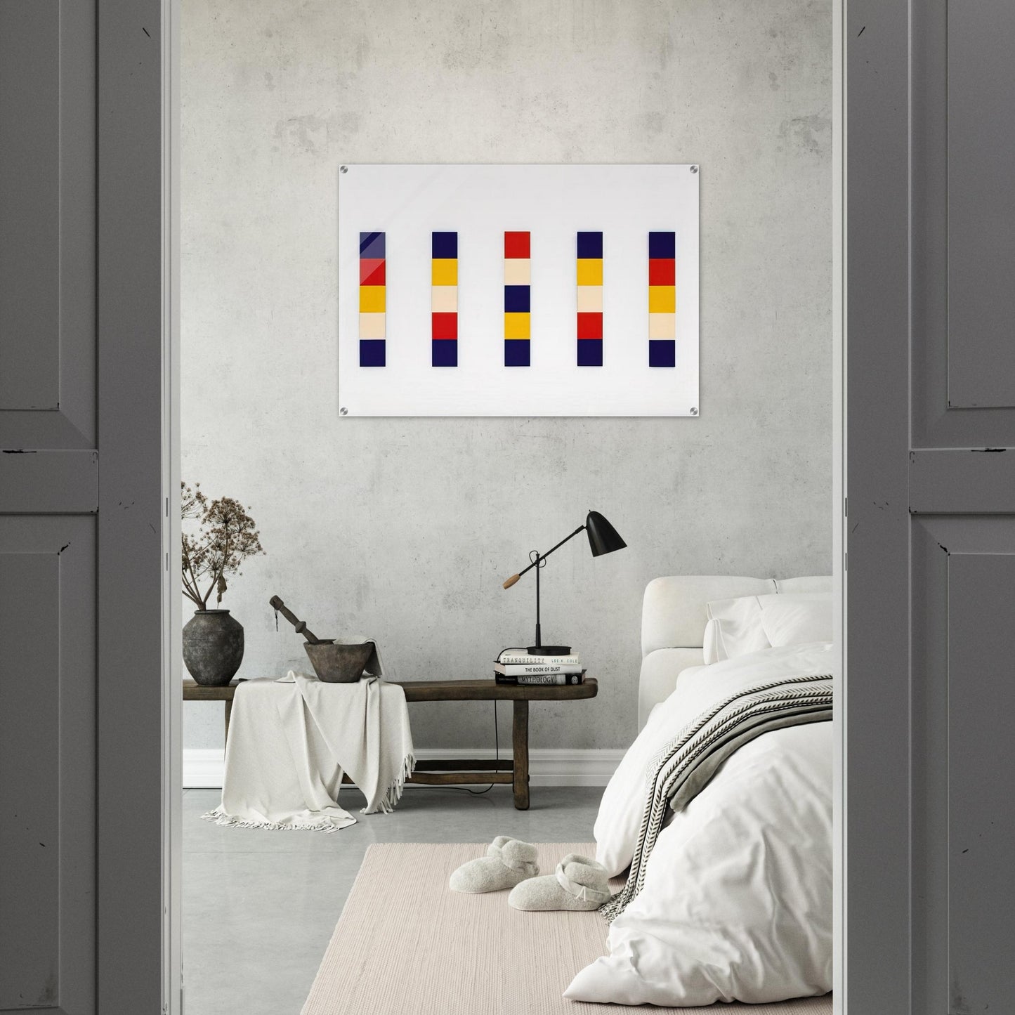 Red Yellow Blue White - Ellsworth Kelly Acrylic Print - 70x100 cm / 28x40″ inches