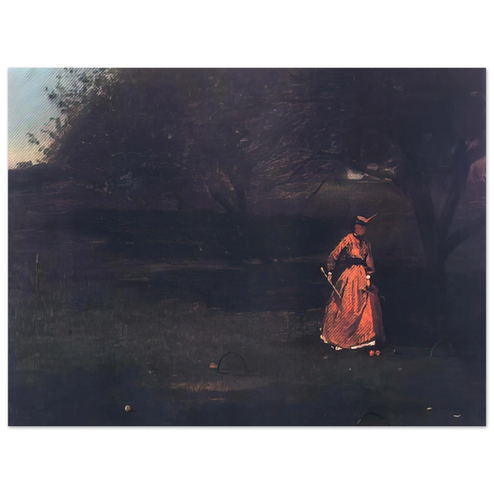 Winslow Homer - CROQUET PLAYERS 1  75x100 cm / 30x40inches Fine Art Poster