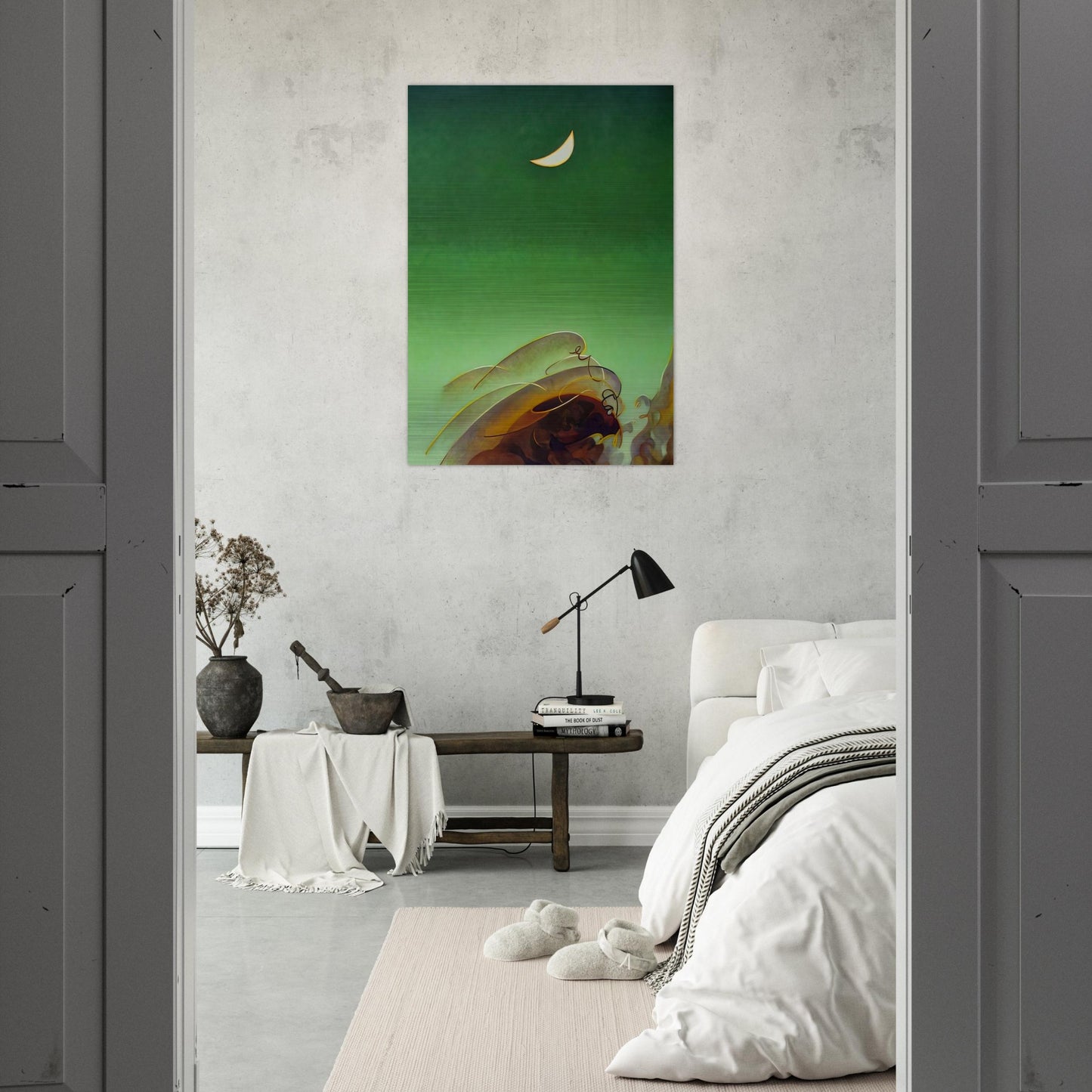 Spring Moon - 1942 - Agnes Lawrence Pelton Brushed Aluminum Print - 70x100 cm / 28x40 inches | Agnes Lawrence Pelton Aluminum Print | Agnes Lawrence Pelton Prints