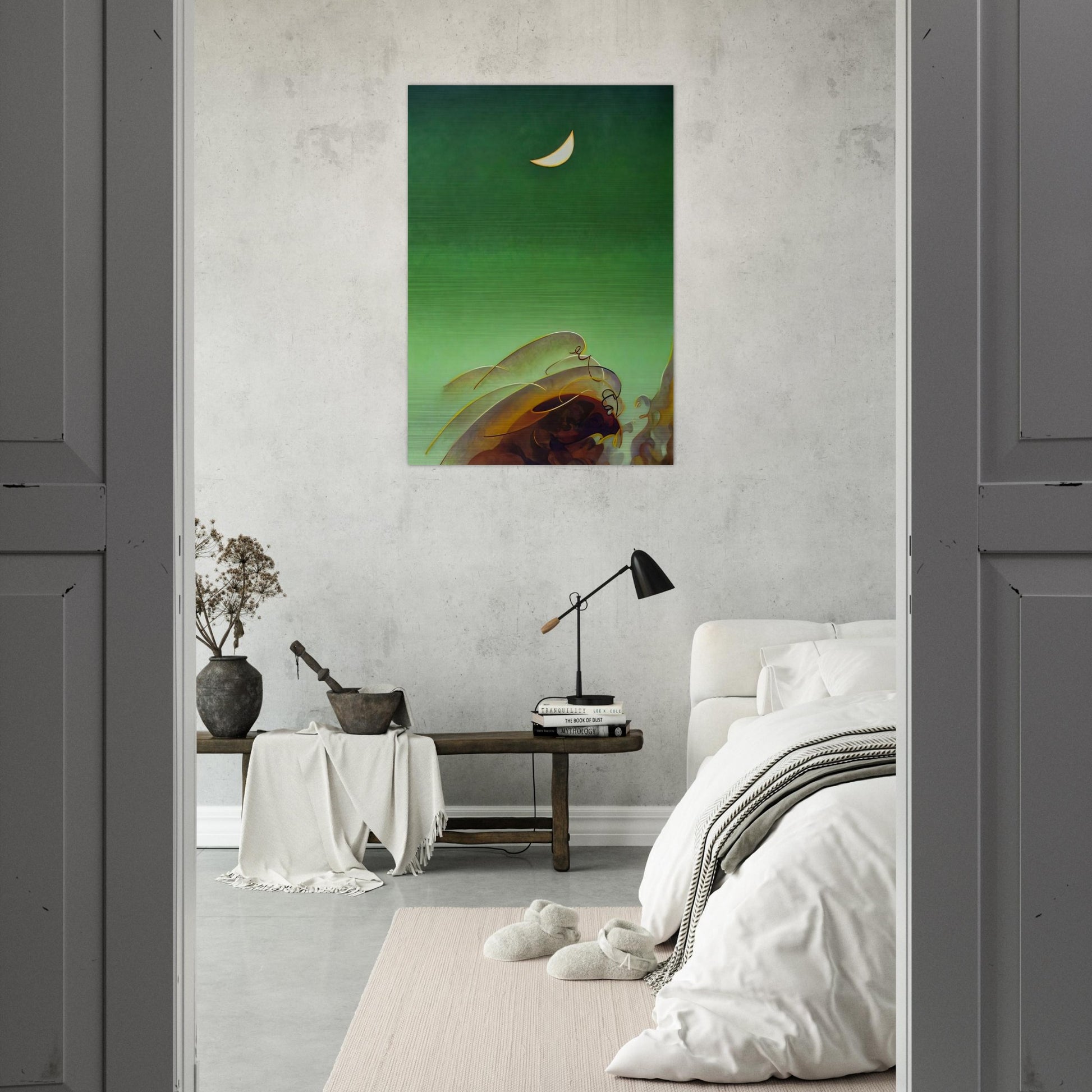Spring Moon - 1942 - Agnes Lawrence Pelton Brushed Aluminum Print - 70x100 cm / 28x40 inches | Agnes Lawrence Pelton Aluminum Print | Agnes Lawrence Pelton Prints