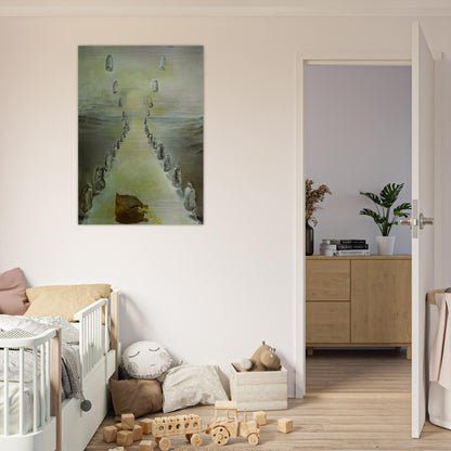 THE PATH OF ENIGMAS FIRST VERSION - Salvador Dali Brushed Aluminum Print - 70x100 cm / 28x40 inches | Salvador Dali Aluminum Print | Salvador Dali Prints