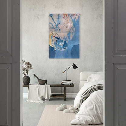 Blue Territory, 1955- - Helen Frankenthaler Brushed Aluminum Print - 70x100 cm / 28x40 inches | Helen Frankenthaler Aluminum Print | Helen Frankenthaler Prints