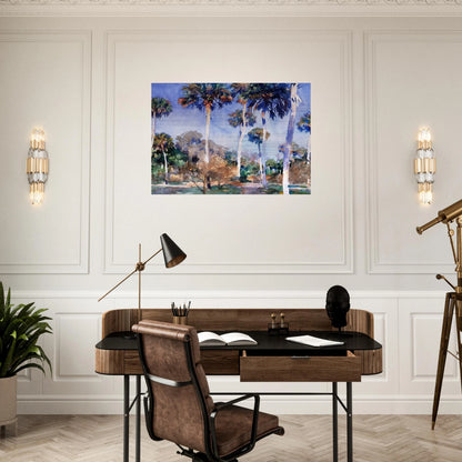 Palms - John Singer Sargent Brushed Aluminum Print - 70x100 cm / 28x40 inches | John Singer Sargent Aluminum Print | John Singer Sargent Prints