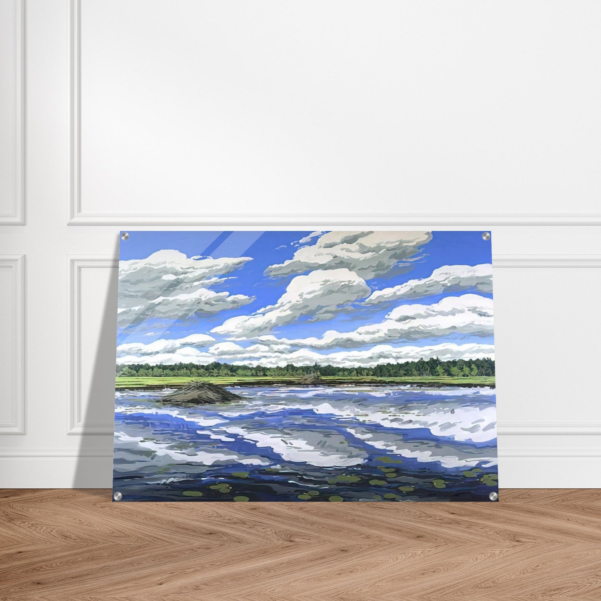 Big Flowage - 1979 - Neil Welliver Acrylic Print - 70x100 cm / 28x40″ inches