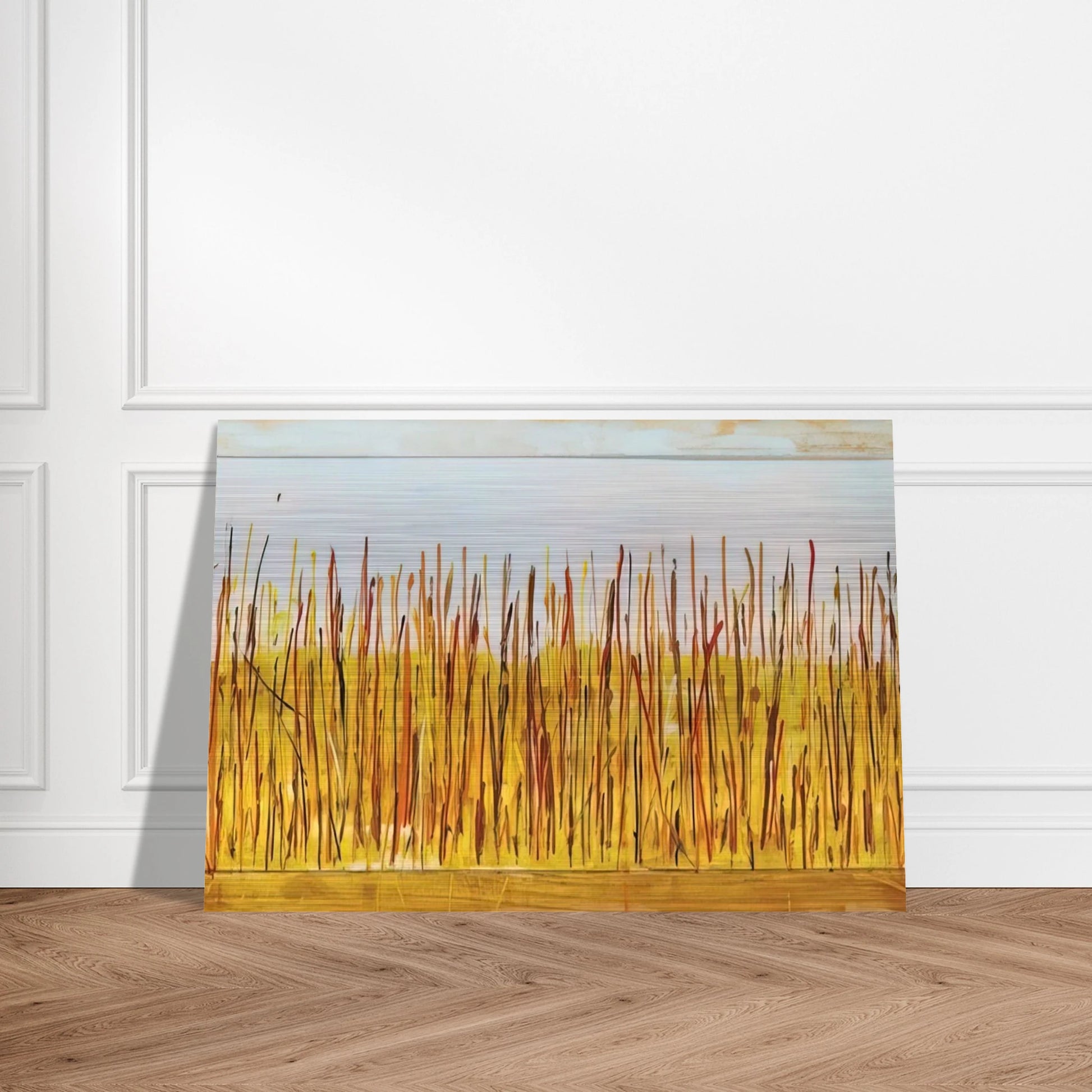 Campo di grano - 1984 - Mario Schifano Brushed Aluminum Print - 70x100 cm / 28x40 inches | Mario Schifano Aluminum Print | Mario Schifano Prints