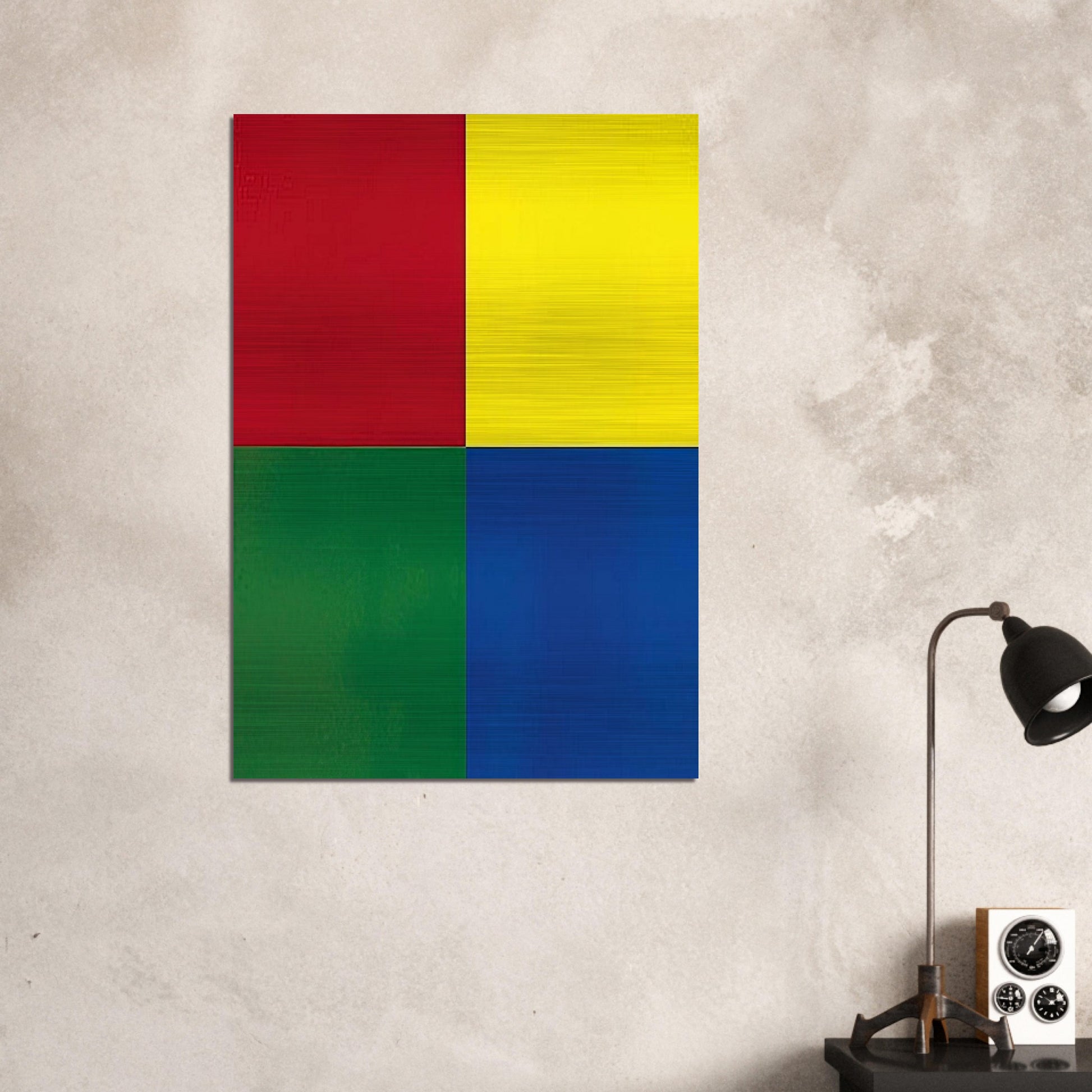 QUATTRO COLORI 2007 - Gerhard Richter Brushed Aluminum Print - 70x100 cm / 28x40 inches | Gerhard Richter Aluminum Print | Gerhard Richter Prints