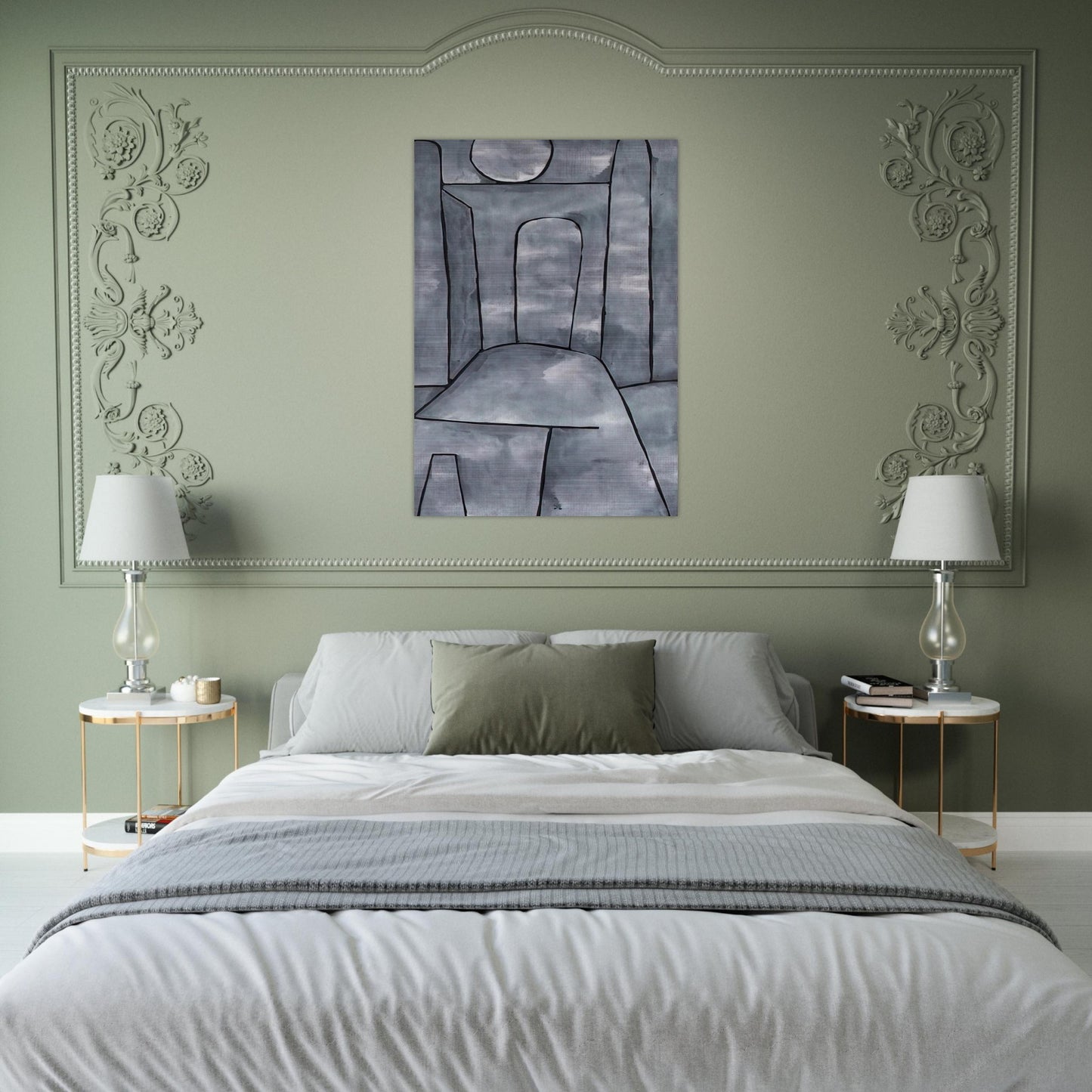 A GATE 1938 - Paul Klee Brushed Aluminum Print - 70x100 cm / 28x40 inches | Paul Klee Aluminum Print | Paul Klee Prints
