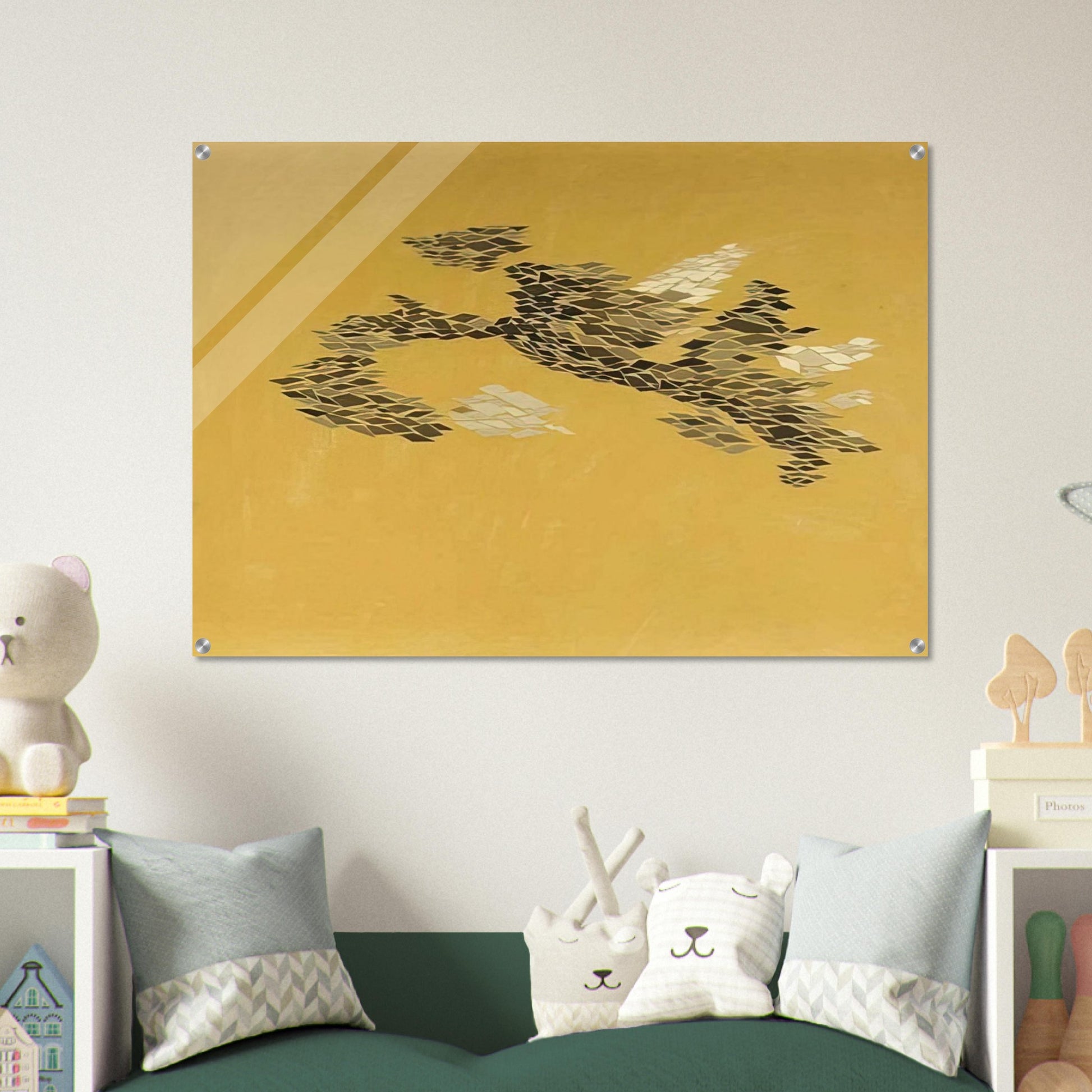 Flying Rectangles - 1969 - Robert Goodnough Acrylic Print - 70x100 cm / 28x40″ inches