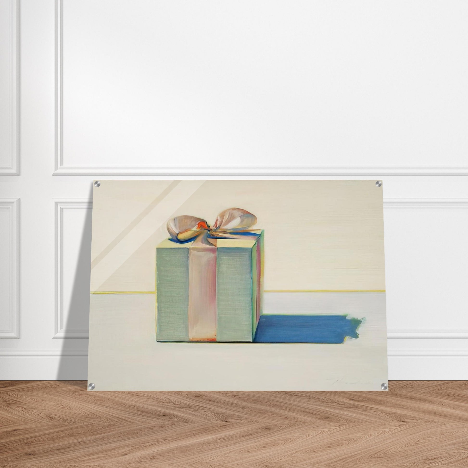 Gift Box - 1971 - Wayne Thiebaud Acrylic Print - 70x100 cm / 28x40″ inches