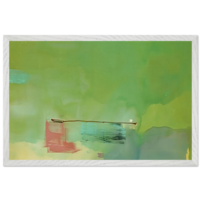 Helen Frankenthaler - Springscape - 1975 Wall art - 60x80 cm / 24x32 inches - Premium Wooden Framed Poster With Fine Art Paper-canvas - Wood frame