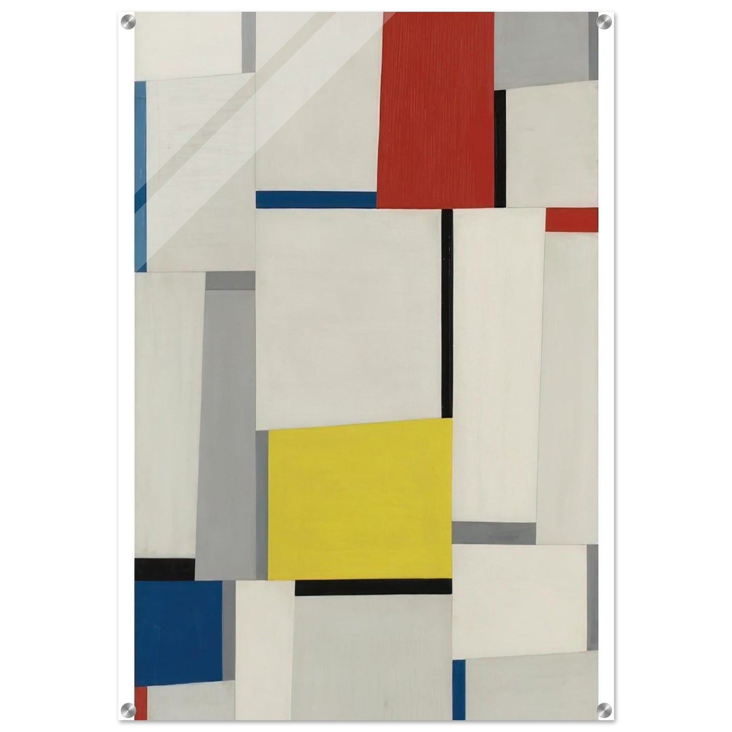 Relational Painting #65 - 1953 - Fritz Glarner Acrylic Print - 70x100 cm / 28x40″ inches | Fritz Glarner Wall Art | Fritz Glarner Prints