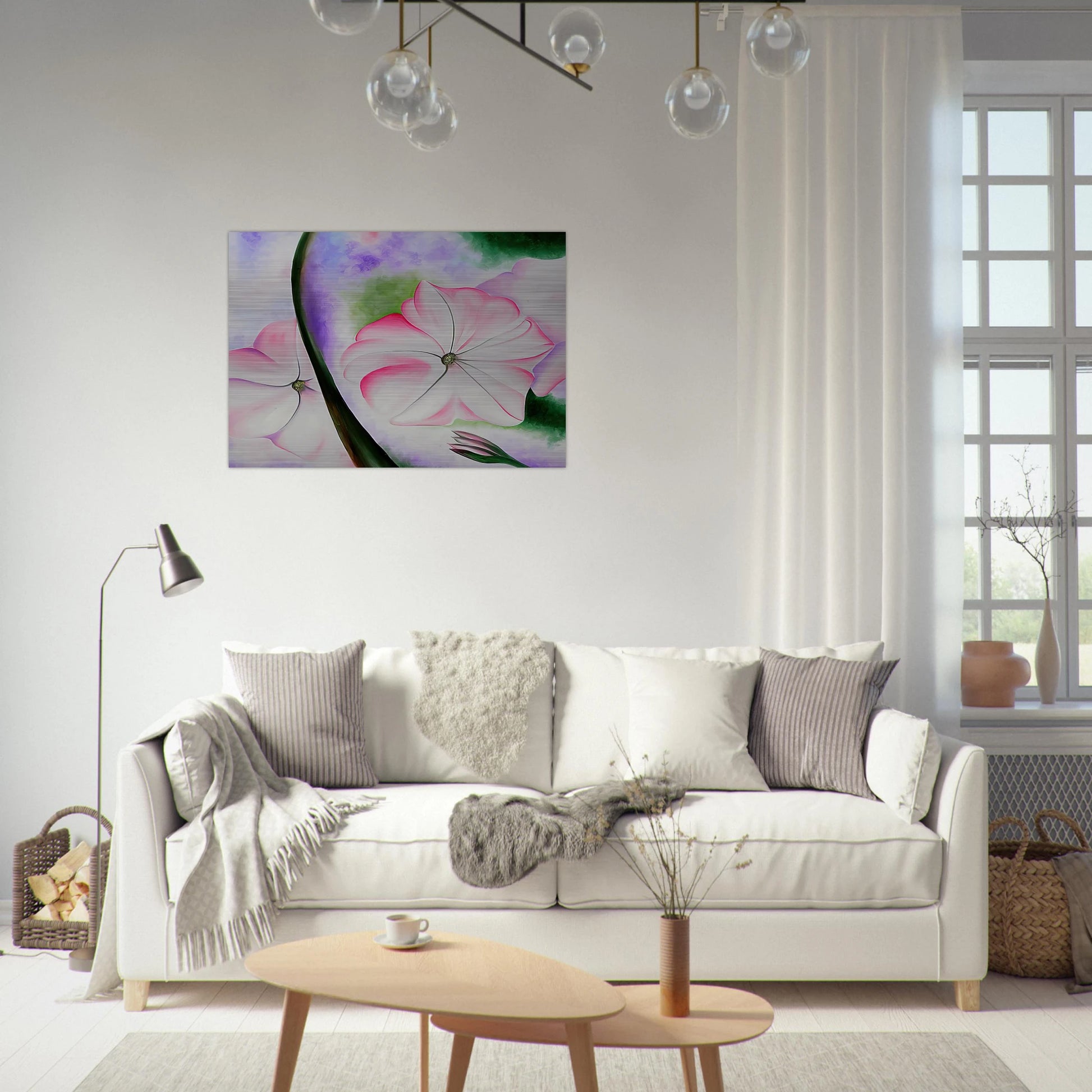 Petunia No. 2 - Georgia O'Keeffe Brushed Aluminum Print - 70x100 cm / 28x40 inches | Georgia O'Keeffe Aluminum Print | Georgia O'Keeffe Prints