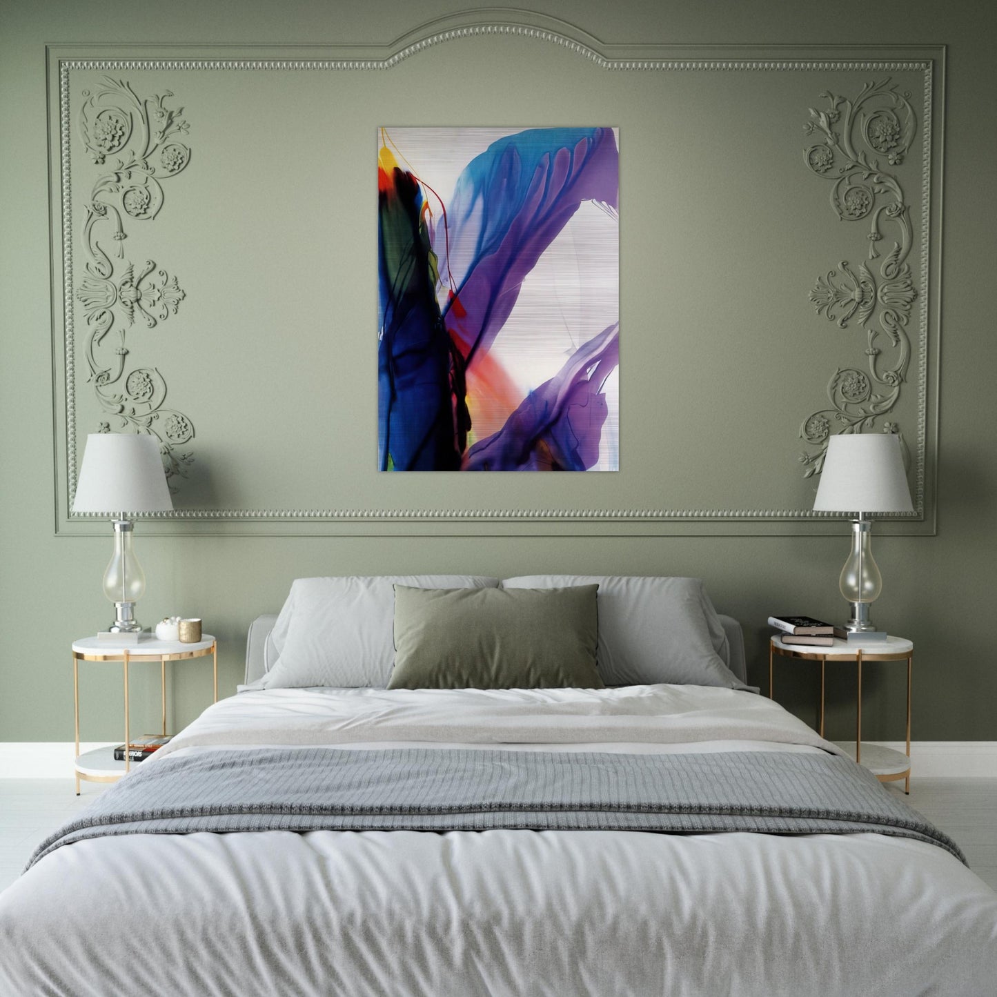 Phenomena Yonder Near - 1964 - Paul Jenkins Brushed Aluminum Print - 70x100 cm / 28x40 inches | Paul Jenkins Aluminum Print | Paul Jenkins Prints