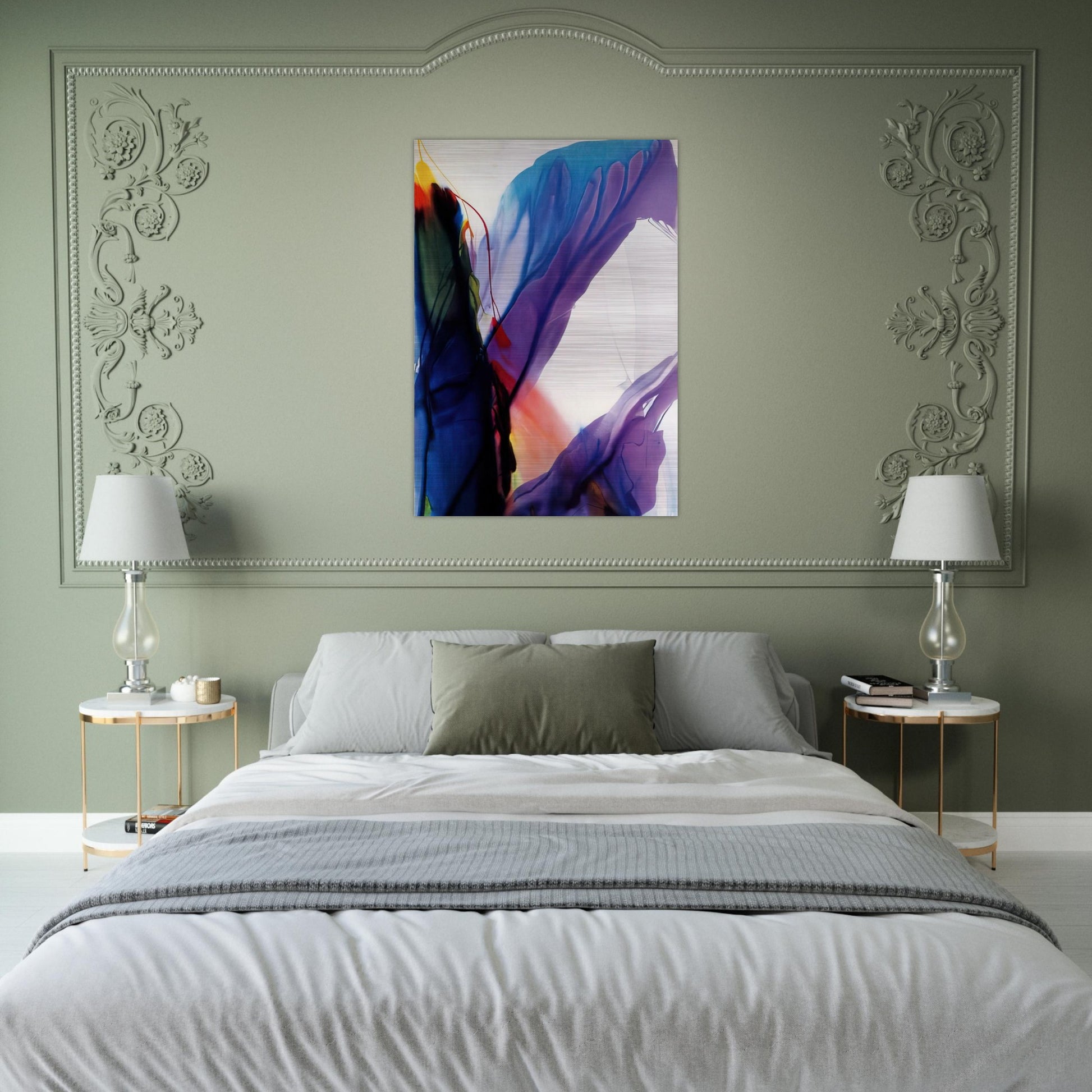 Phenomena Yonder Near - 1964 - Paul Jenkins Brushed Aluminum Print - 70x100 cm / 28x40 inches | Paul Jenkins Aluminum Print | Paul Jenkins Prints
