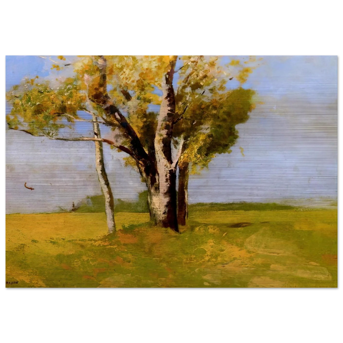 TREES - Odilon Redon Brushed Aluminum Print - 70x100 cm / 28x40 inches | Odilon Redon Aluminum Print | Odilon Redon Prints