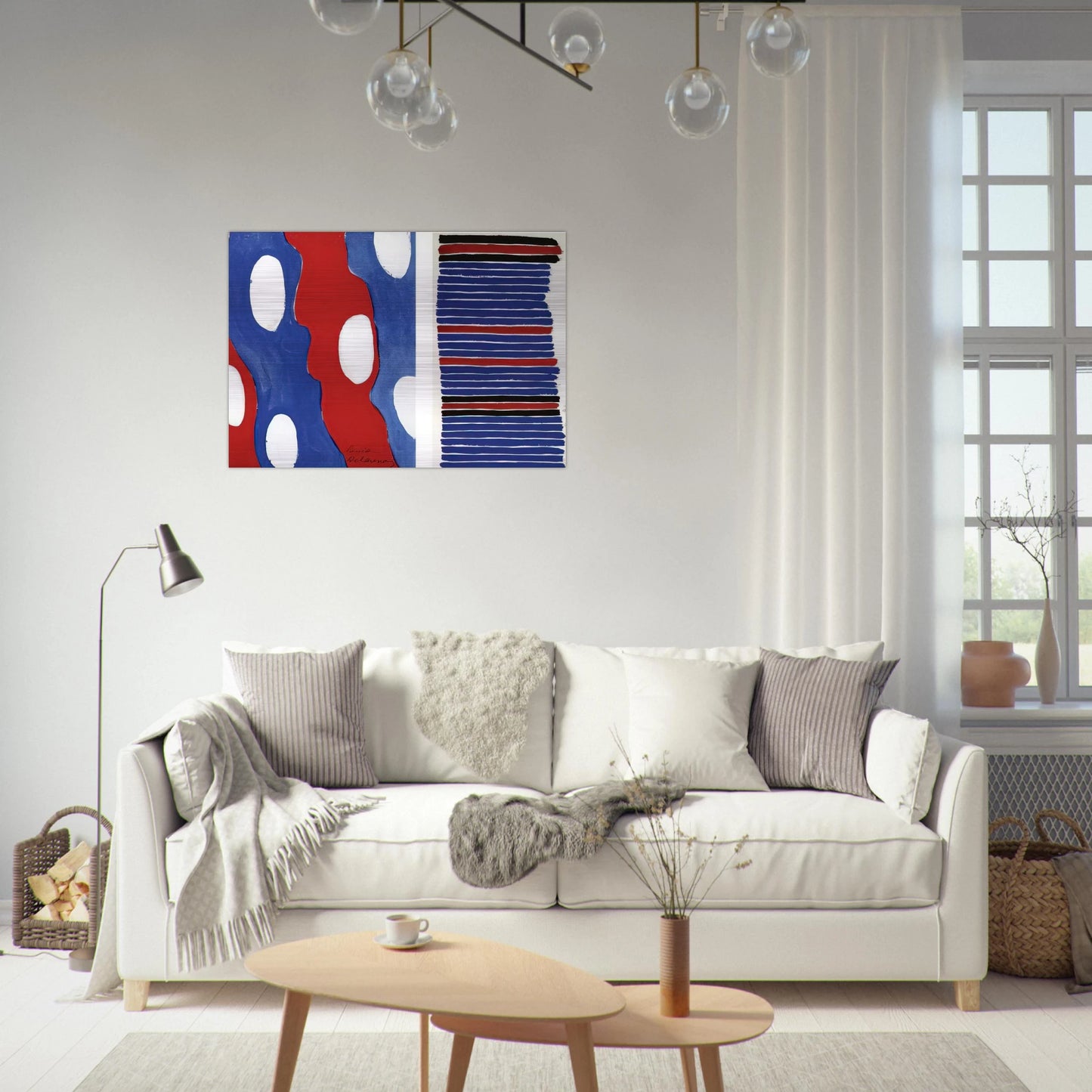 TISSU PROJECT - Sonia Delaunay Brushed Aluminum Print - 70x100 cm / 28x40 inches | Sonia Delaunay Aluminum Print | Sonia Delaunay Prints
