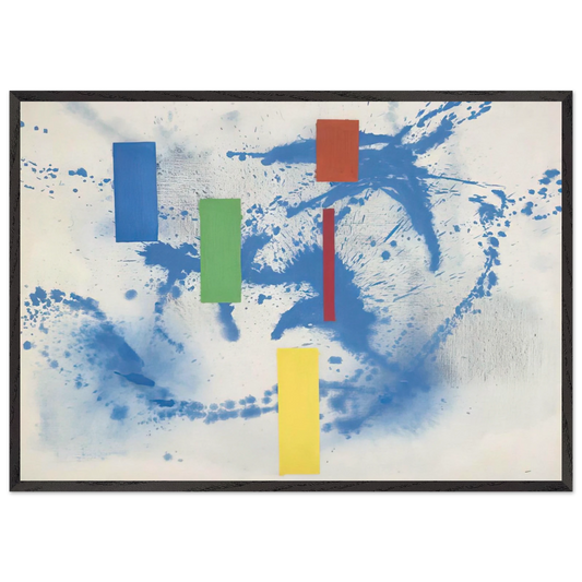 Love Poem - Hans Hofmann 70x100 cm / 28x40 inches Framed Art Print – Black Wooden Frame