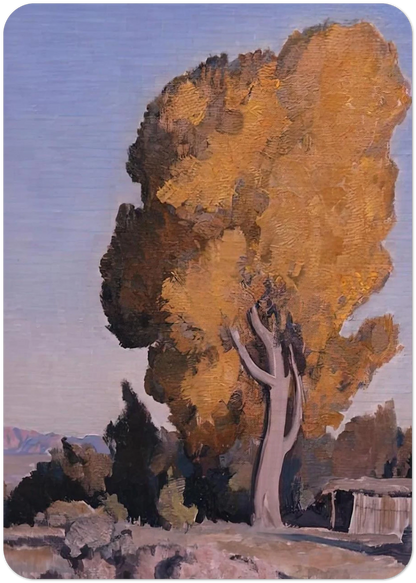 LOW COUNTRY COTTONWOOD 1940 By Maynard Dixon Pack of 10 Post Cards | Maynard Dixon Post Cards | A6 (10.5 x 14.8 cm) - 4.1 x 5.8 inches