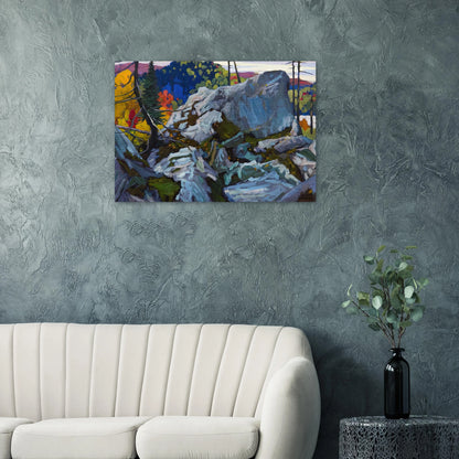 Autumn Batchewana - 1918 - Lawren Harris Brushed Aluminum Print - 70x100 cm / 28x40 inches | Lawren Harris Aluminum Print | Lawren Harris Prints
