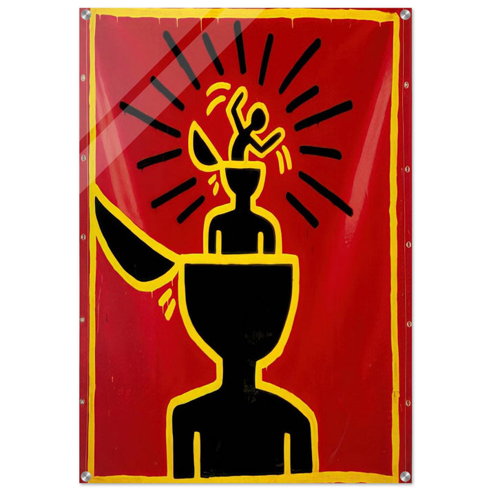 UNTITLED 1982 - Keith Haring Acrylic Print - 70x100 cm / 28x40″ inches
