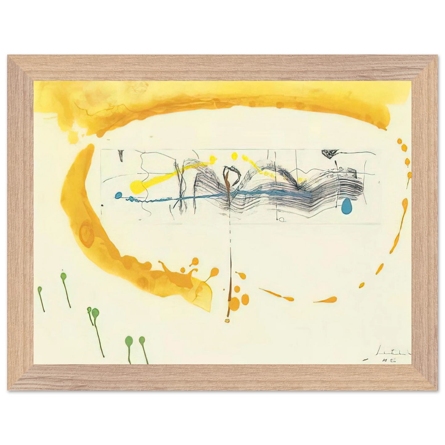 Helen Frankenthaler - Making Music - 2000 Wall art - 28x43  cm / XL (11x17 inches) - Fine Art Poster-canvas - -