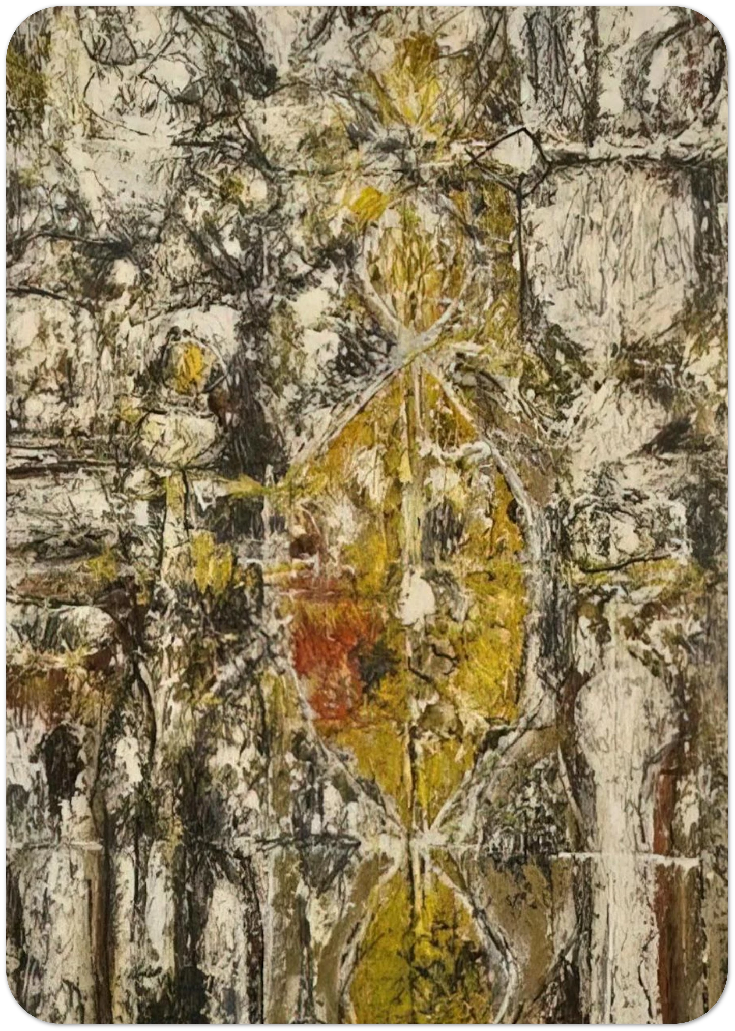 Cascella II - 1952 By Richard Pousette-Dart Pack of 10 Post Cards | Richard Pousette-Dart Post Cards | A6 (10.5 x 14.8 cm) - 4.1 x 5.8 inches