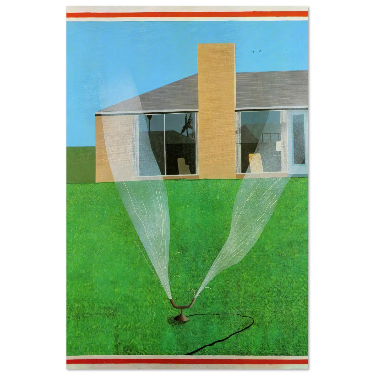 David Hockney - David Hockney Wall art - 30x40 cm / 12x16 inches - Premium Wooden Framed Poster With Fine Art Paper-canvas - Black frame