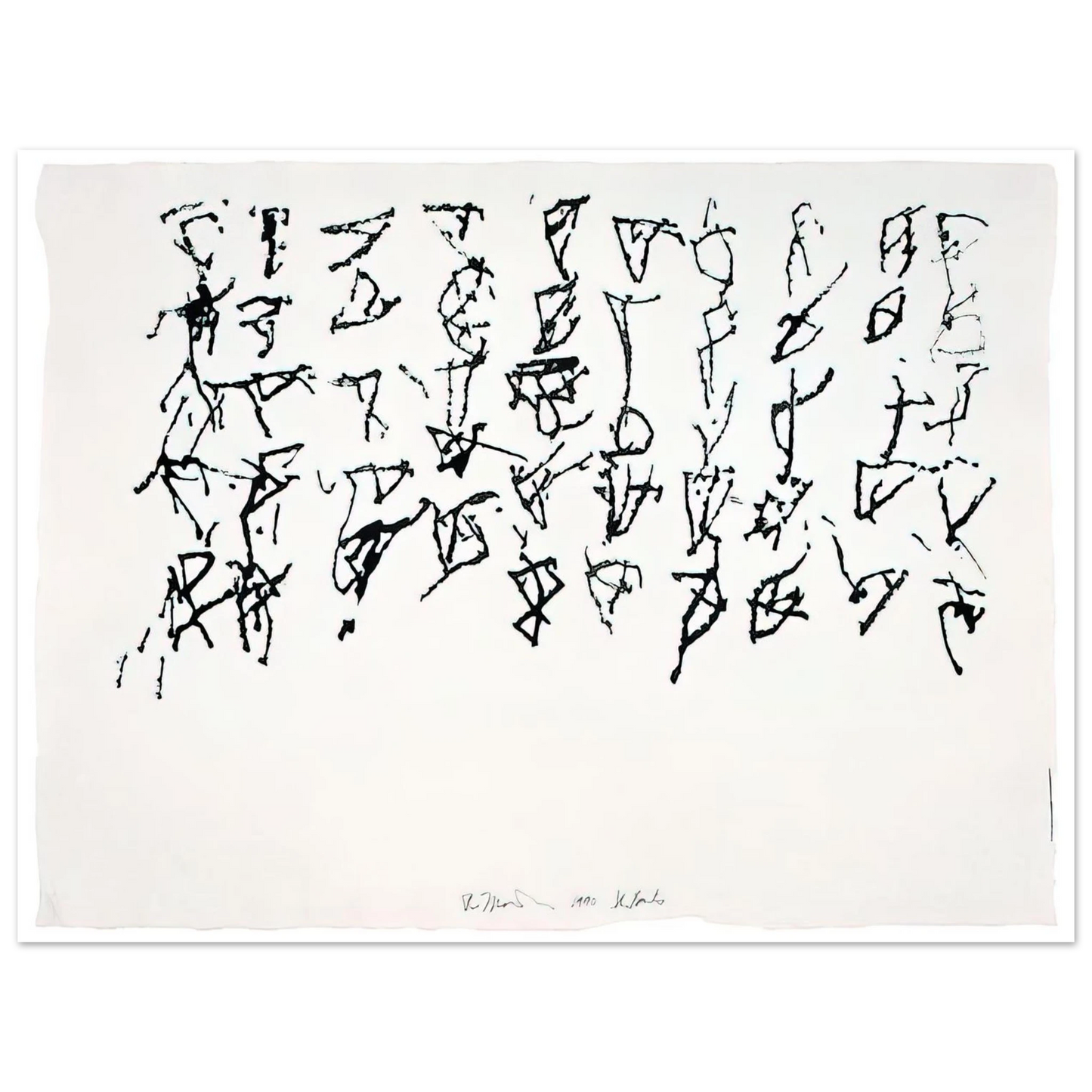 Brice Marden - St. Barts 1 - 1991  75x100 cm / 30x40inches Fine Art Poster