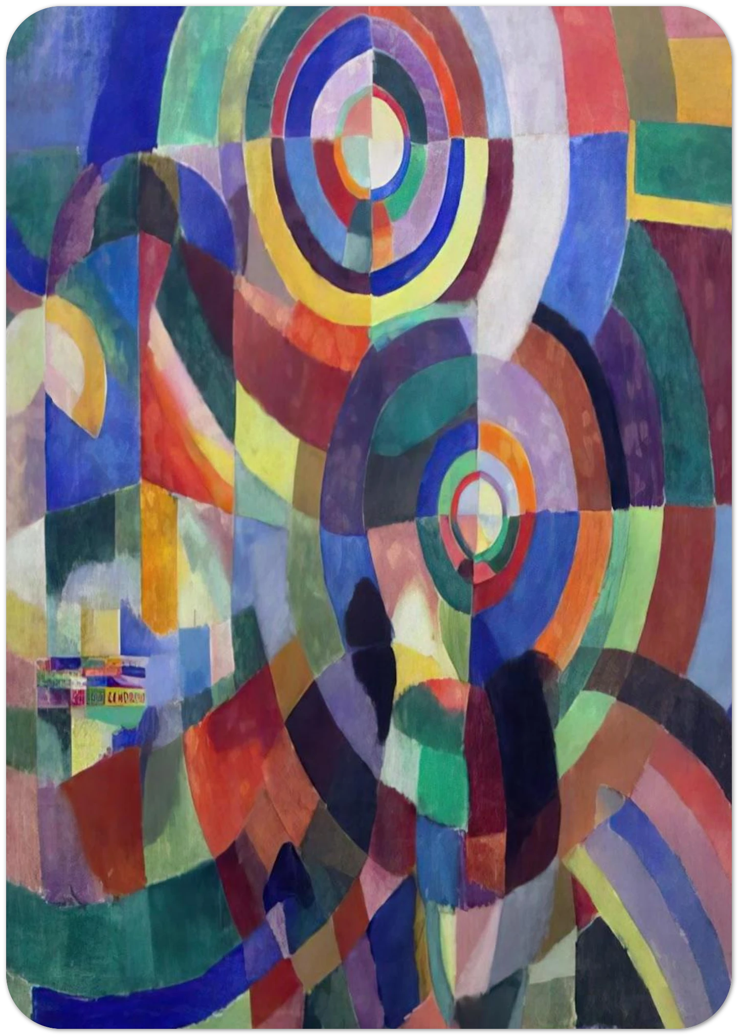 ELECTRIC PRISMS 1 By Sonia Delaunay Pack of 10 Post Cards | Sonia Delaunay Post Cards | A6 (10.5 x 14.8 cm) - 4.1 x 5.8 inches