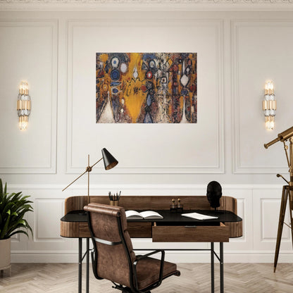 Number 1 - 1951 - Richard Pousette-Dart Brushed Aluminum Print - 70x100 cm / 28x40 inches | Richard Pousette-Dart Aluminum Print | Richard Pousette-Dart Prints