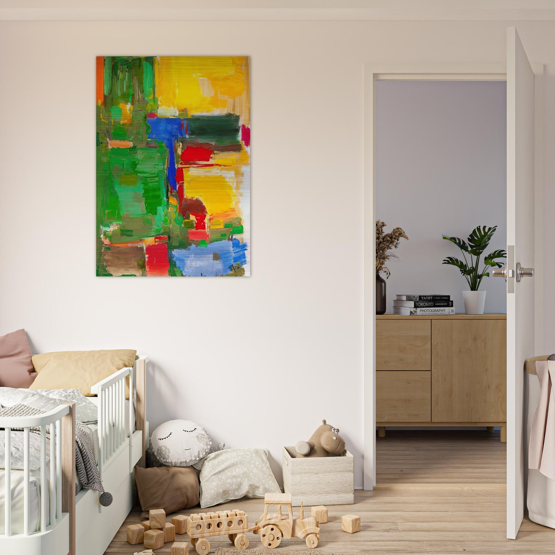 Dew and Dusk - Hans Hofmann Brushed Aluminum Print - 70x100 cm / 28x40 inches | Hans Hofmann Aluminum Print | Hans Hofmann Prints