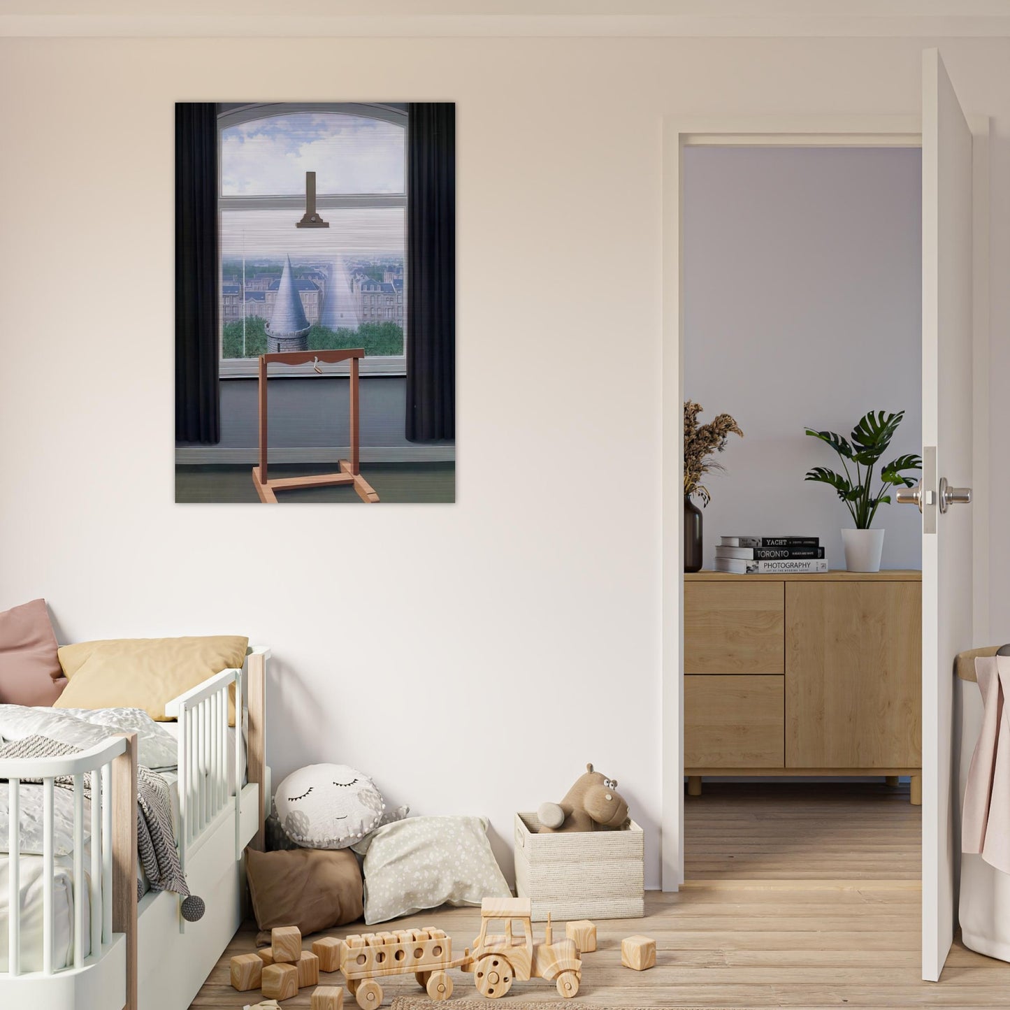 WHERE EUCLIDE WALKED 1955 - Rene Magritte Brushed Aluminum Print - 70x100 cm / 28x40 inches | Rene Magritte Aluminum Print | Rene Magritte Prints