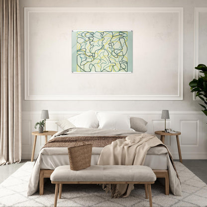 Second Letter Zen Spring - 2009 - Brice Marden Acrylic Print - 70x100 cm / 28x40″ inches