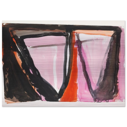 Composition - 1980 - Bram van Velde Brushed Aluminum Print - 70x100 cm / 28x40 inches | Bram van Velde Aluminum Print | Bram van Velde Prints