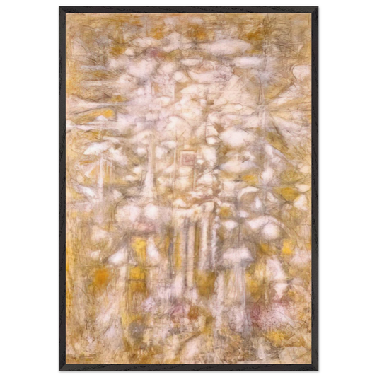 Golden Dawn - 1952 - Richard Pousette-Dart 70x100 cm / 28x40 inches Framed Art Print – Black Wooden Frame