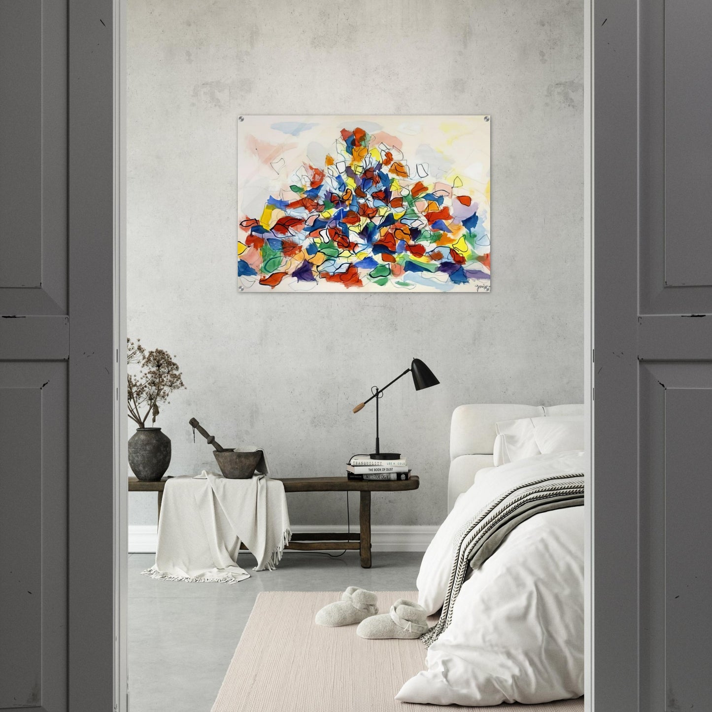 Color Abstraction - 1967 - Robert Goodnough Acrylic Print - 70x100 cm / 28x40″ inches