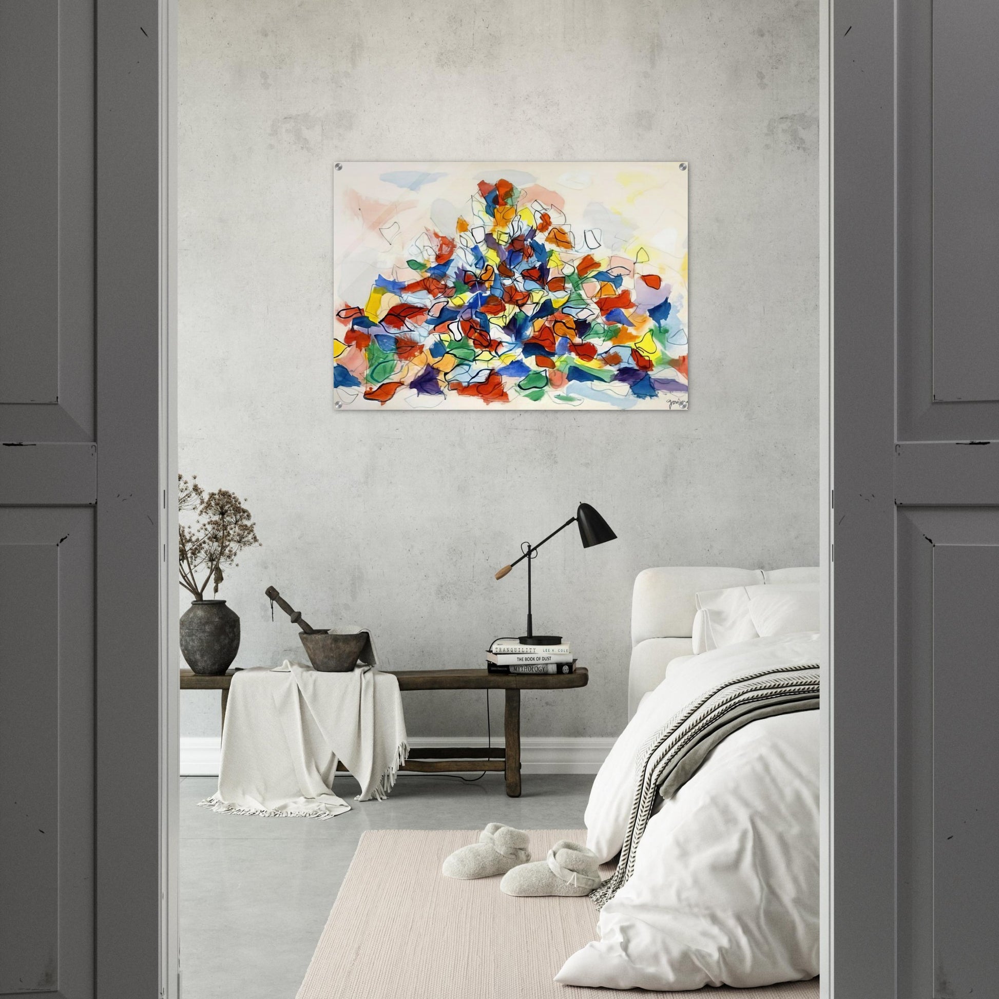 Color Abstraction - 1967 - Robert Goodnough Acrylic Print - 70x100 cm / 28x40″ inches