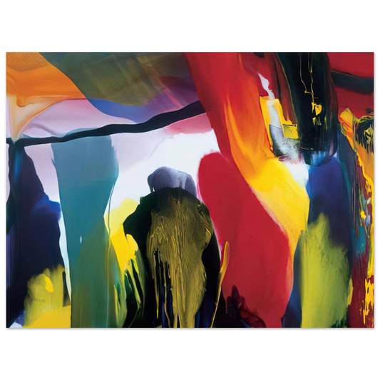 Paul Jenkins - Phenomena Solstice Encounter - 2003  75x100 cm / 30x40inches Fine Art Poster